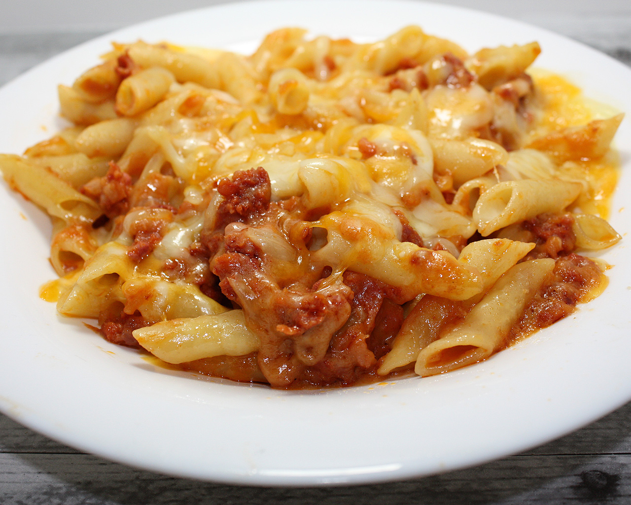 Macarrones con Chorizo